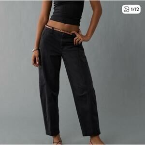 NEW American Eagle Outfitters Black Stretch
Barrel Pants Size 2 26w